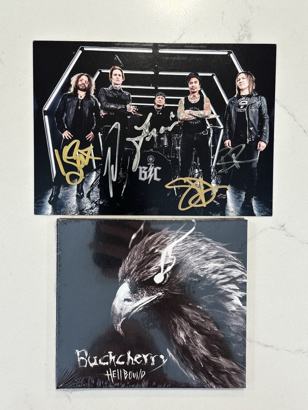 Buckcherry Signed/Autographed Artcard and Hellbound CD #2